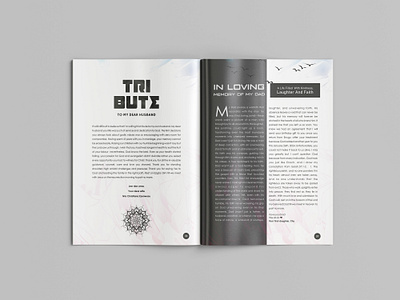 Funeral Brochure graphic design