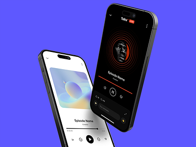 Orelo App design flat inter interface layout music player podcast spotify streaming ui ux youtubemusic