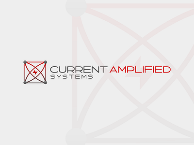 Logo Design for Current Amplified Systems brand identity branding commission design freelance work graphic design graphic designer logo logo design logo design branding logo designer vector