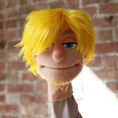 Surfer dude puppet for McCann Paris animation character character design custom puppets design illustration puppet