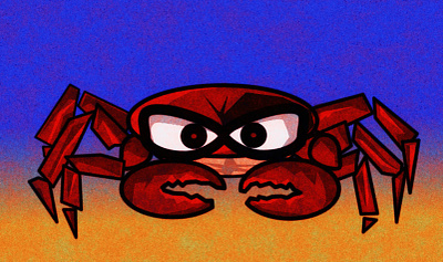 pinch-er-doodle claws crab doodle glasses illustration noise pinch shunte88 vector