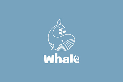 WHALE | LOGO DESIGN & BRAND IDENTITY 3d animation branding graphic design logo motion graphics ui