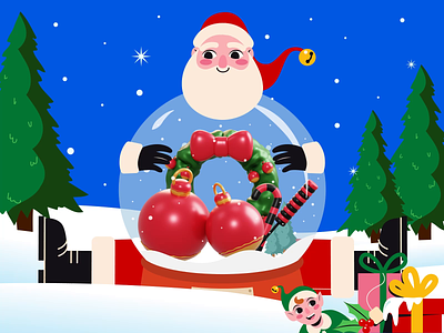 Christmas Snow Globe 3d christmas design design asset elf free asset graphic design iconscout illustration inspiration santa claus snow globe xmas