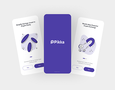 Pikka App (Crypto Currency )UI design bitcoin app crypto fintech graphic design mobile app product crypto product design ui uiux
