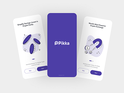 Pikka App (Crypto Currency )UI design bitcoin app crypto fintech graphic design mobile app product crypto product design ui uiux