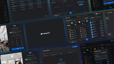 Bitepoint POS App - Collage Animation animation beverege chasier clean collage dark mode dashboard food foodies interaction kitchen menu modern point of sale pos app restaurant resto statistics transaction uiux
