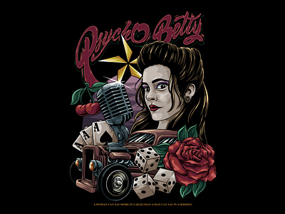 Rockabilly Lady Illustration man