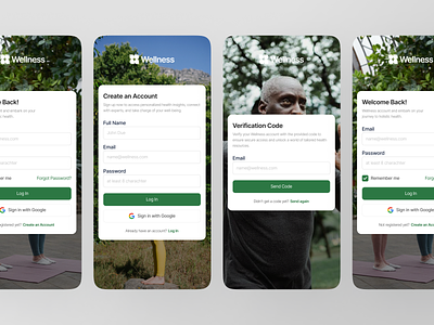 Wellness - Login Page [Responsive] account create design doctor health health care healthy log in login medical medicine natural responsive sign in support ui ux verification web design wellness