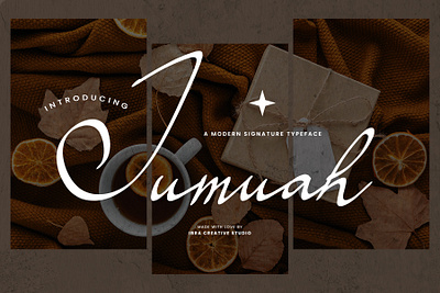 Jumuah – A Modern Script Typeface monoline brush