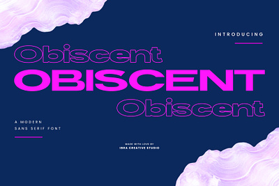 Obiscent – A Modern Sans Serif Typeface obiscent font