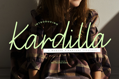 Kardilla – A Modern Signature Typeface monoline brush