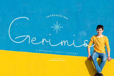 Gerimis – A Monoline Script Typeface monoline brush