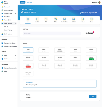 Dashboard UI blue dashboard ui ux website