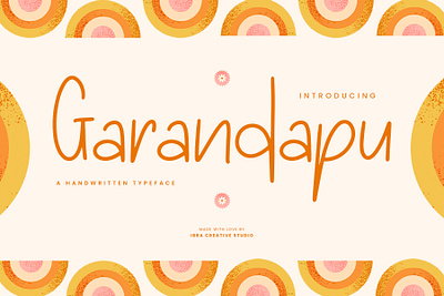 Garandapu – A Handwritten Typeface monoline brush