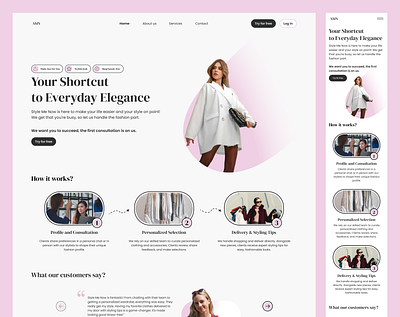 Style me now | personal styling service fashion modern styling ui website