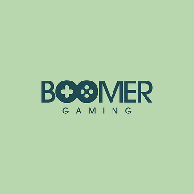 Boomer Gaming Logo Design branding gamepad gaming graphic design joystick logo
