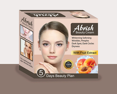 Abrish Beauty Cream, Box Packaging Design beauty box branding