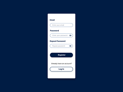 Registration screen design graphic design ui ux