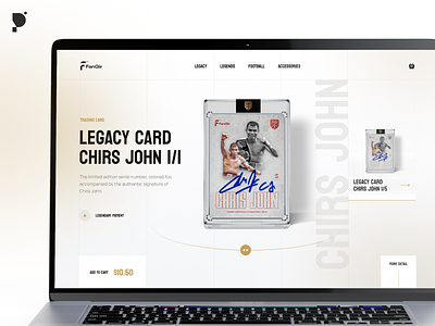 Trading Card - Product FanGir app boxing branding buy cart chirs john dashboard ecommerce free freebies product trading card typography ui ux