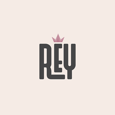 REY Logo Design branding crown elegant graphic design logo minimal rey