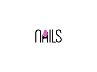 Nails word mark logo design 3d branding business design graphic design illustration logo modern nail nails real madrid sarfaraz ui uk usa ux vector