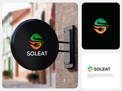 Soleat best logo branding colorful logo food logo graphic design leaf logo letter logo logo logo design logo s modern logo motion graphics resturent logo s logo