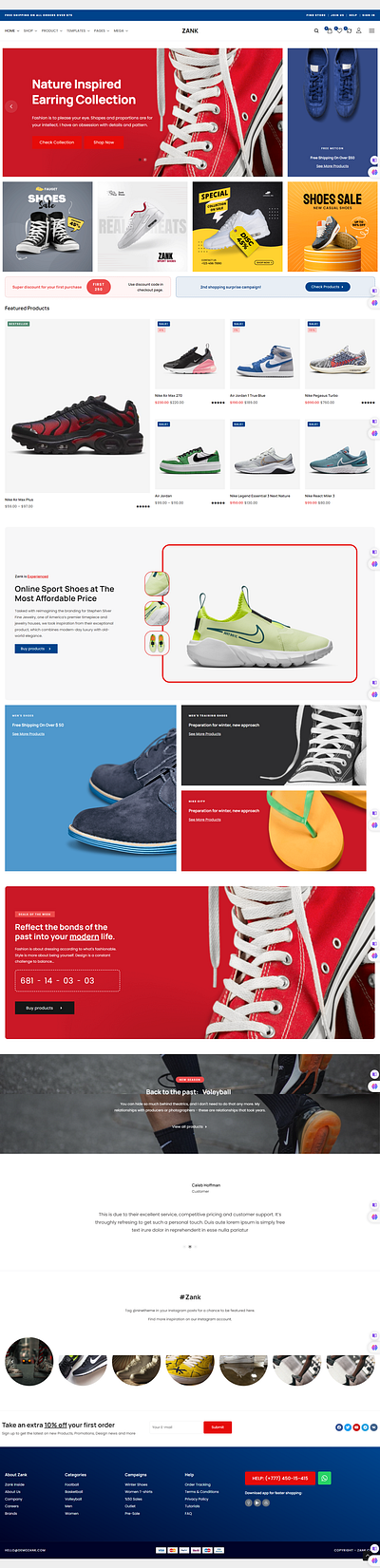 Case Study: Revolutionizing Online Shoe Shopping with JubairPro branding ecommerce elementor shoe shoestore snickers ui webdesign wordpress