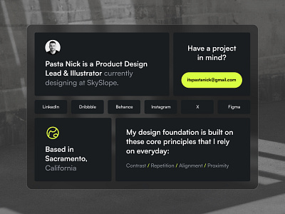 UI Design Portfolio Snippet app bento grid landing page portfolio ui ux web design website