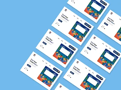 Website Ticket Cinema app branding design graphic design illustration logo typography ui uiwebsite vector website