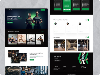 Fitness Plan Ecommerce Homepage Exploration fitness fitness landing page fitness ui fitness website gym landing page ui ui branding ux website