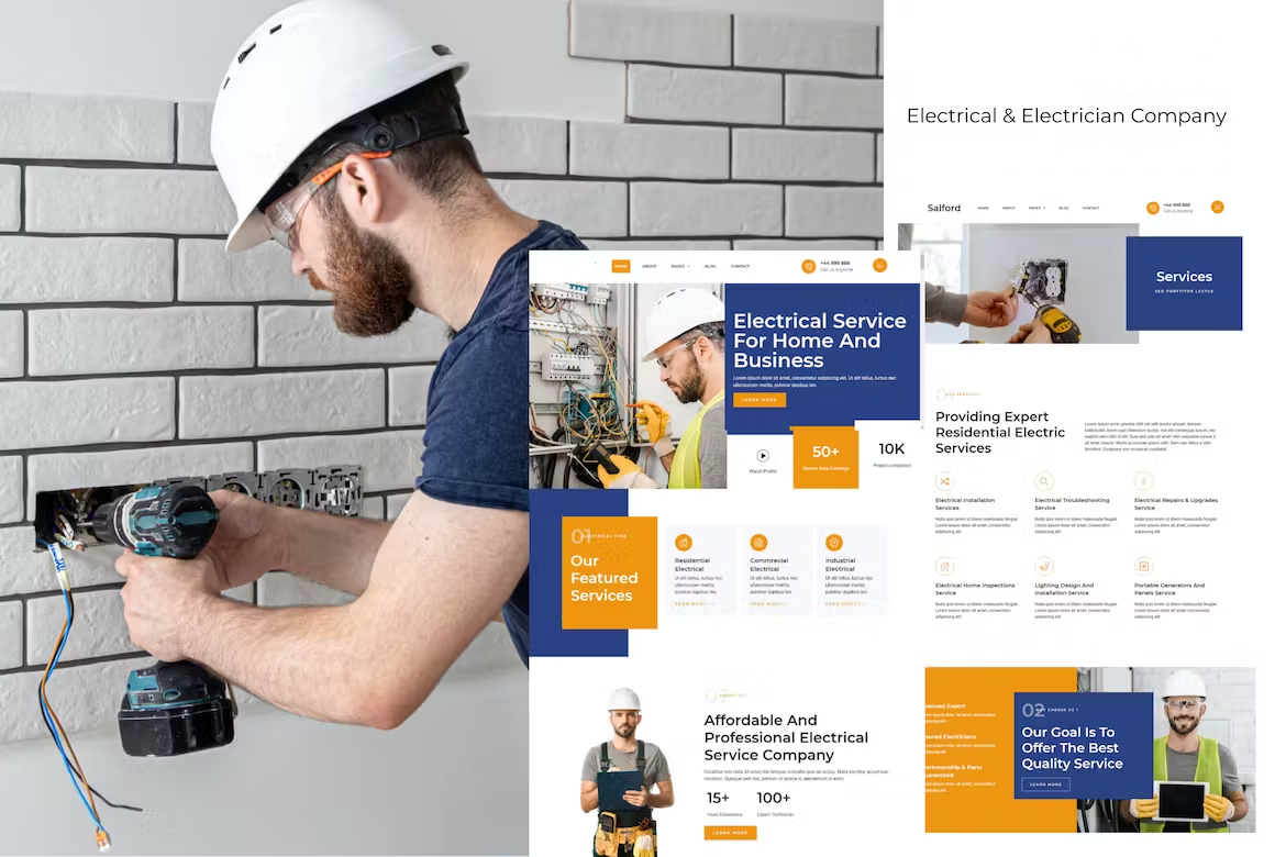 Electrical & Electrician Service by Md Amirul Islam on Dribbble