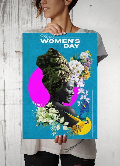 Women's Day Poster design graphic design illustration typography vector