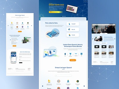 Jakarta Satu Website goverment website information website services user interface website web design