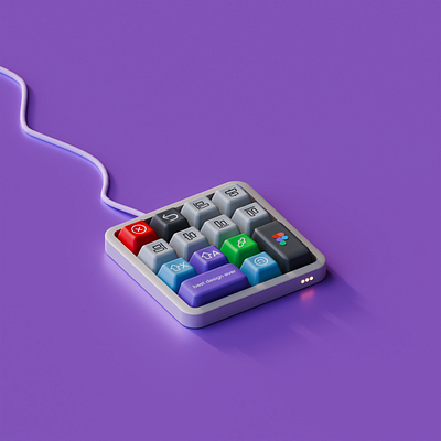 Figma Baby-Keyboard 3d blender concept design ullustration