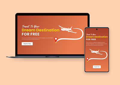 Tours and Travel Giveaway Landing page app design mobile app product design responsive design ui design web design website