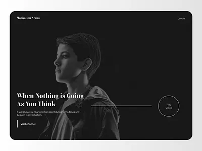 Motivation Arena Landing Page Design app design graphic design landing page motivation product design ui ui design ux web web design website