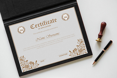 Modern Certificate Design 3d branding graphic design logo modern certificate design