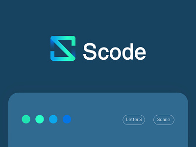 Scode - QR code scanner app for easy payment app branding icon identity letter mark logo logo inspiration minimalist logo modern logo symbol vector