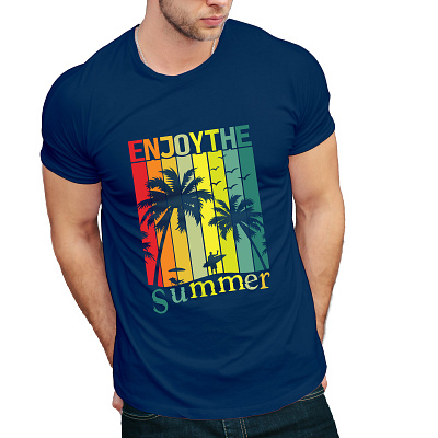 I will do create Summer vintage t shirt design branding design graphic design illustration logo motion graphics t shirts ts typography t shirt design vintage t shirts design