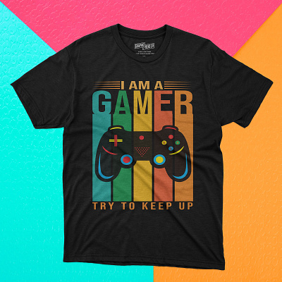 I will do create gaming vintage t shirt design 3d animation branding design graphic design illustration logo motion graphics t shirts typography t shirt design ui vintage t shirts design