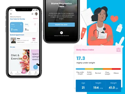 Tele-consultation app app appointment booking consultation healthcare mobile app teleconsultation ui