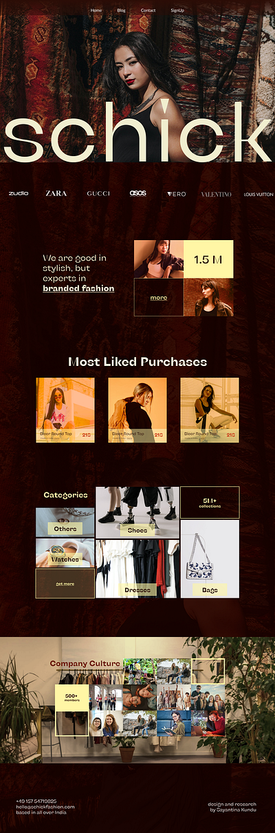 Fashion Webpage Design - Minimalism branding design minimalism product design ui ux