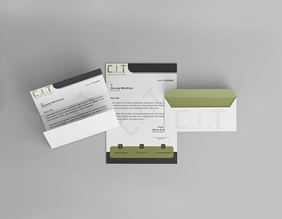 Letterhead & Envelop business envelop graphic design graphic work letterhead