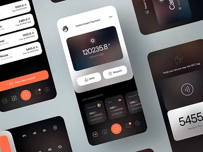 Online Payments App UI Design app ui app ui design banking app figma ios design light ui mobile app mobile app design online payments payment app product design ui design uiux user interface
