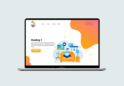 Landing Page Design figma landing page ui