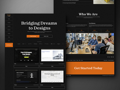 Bridge - Design Agency Framer Template agency brand design branding design design agency figma framer framer template framer website landing page portfolio productize template ui ux web design website website design website template