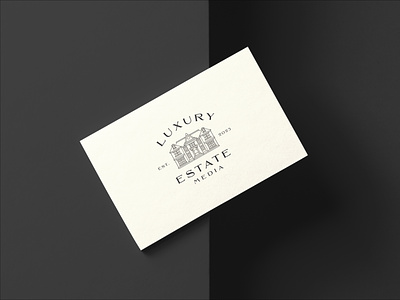 Luxury Estate - Branding badge badge design book branding business business card cover design geometric hotel line lineart logo luxury media minimal monogram monoline notebook travel
