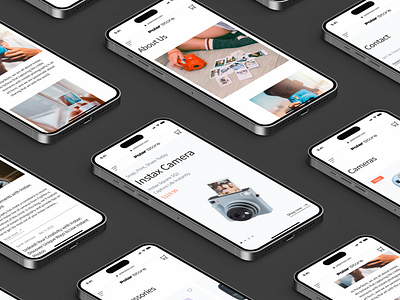 PolarStore | Mobile auto layouts button camera card cart components design design system e commerce element graphic design interface library mobile shop styles ui ux web website