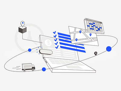 Shipment UI concept illustration design graphic design illus illustration