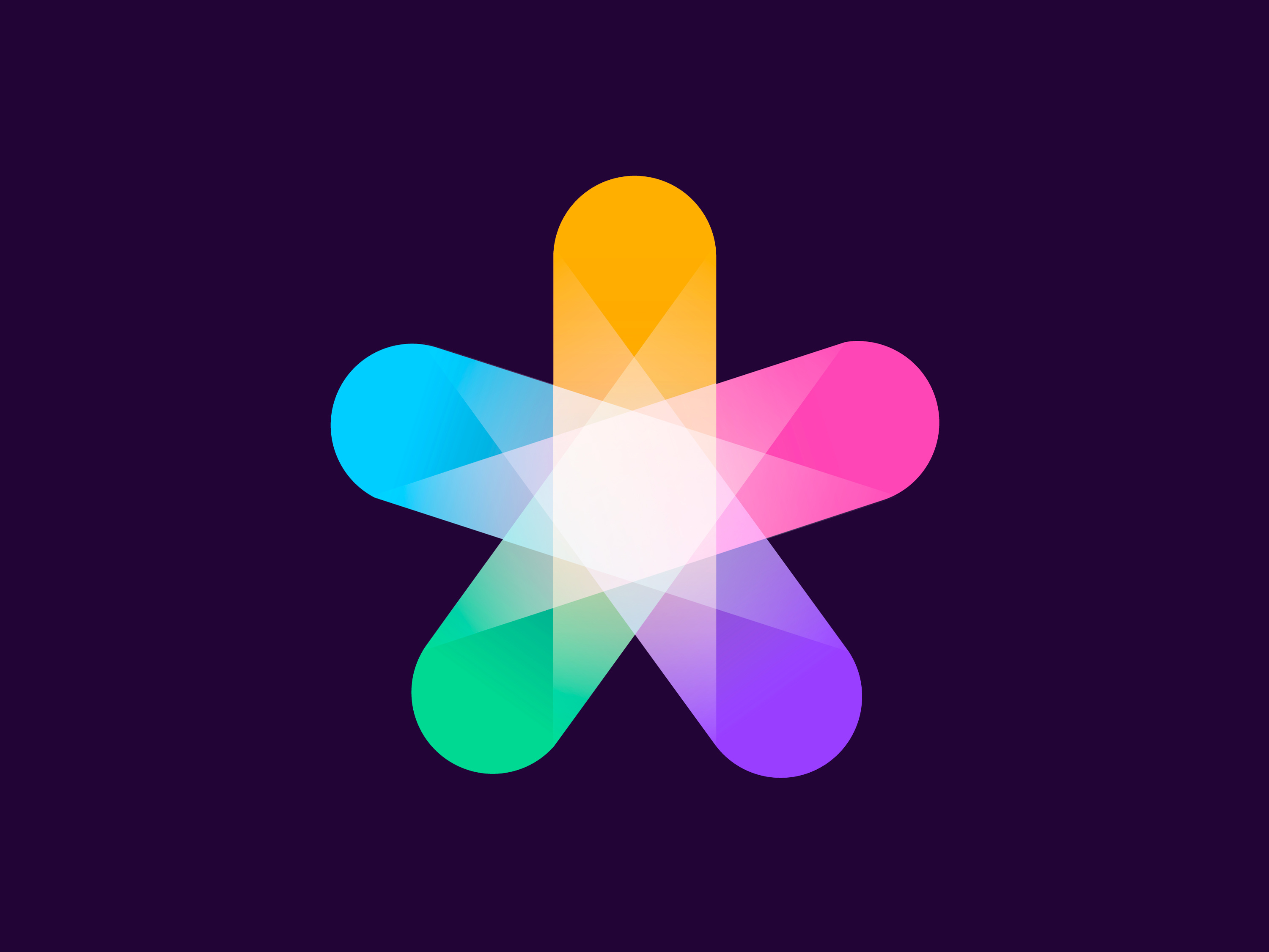 Asterisk logo concept (for sale) asterisk branding colourful connection for sale freelancer hr human light logo monogram recruiter recruitment star talent team tech together